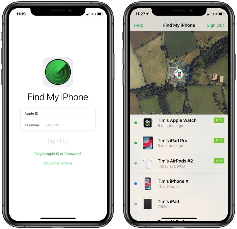 программа Find My